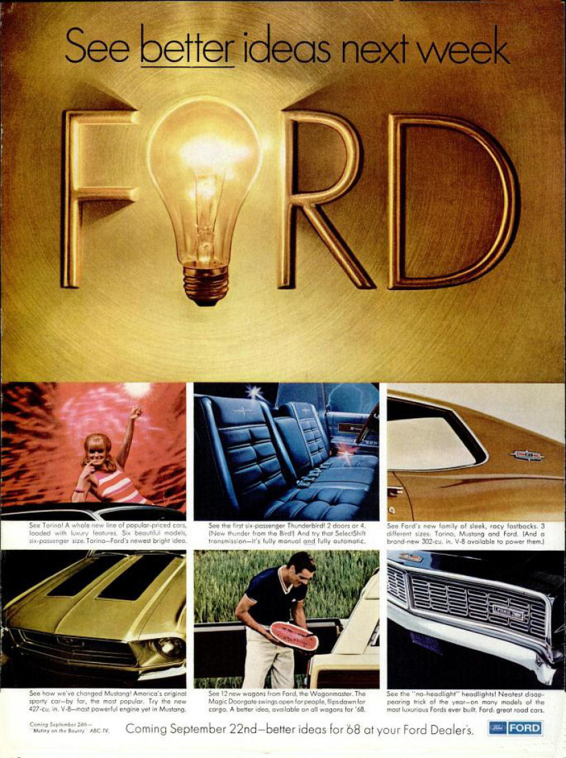 1968 Ford Auto Advertising